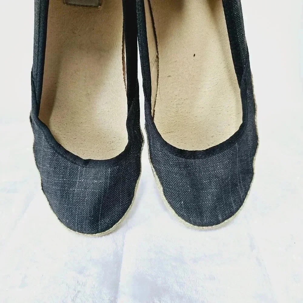UGG black canvas espadrille flats 6.5 - Picture 8 of 13